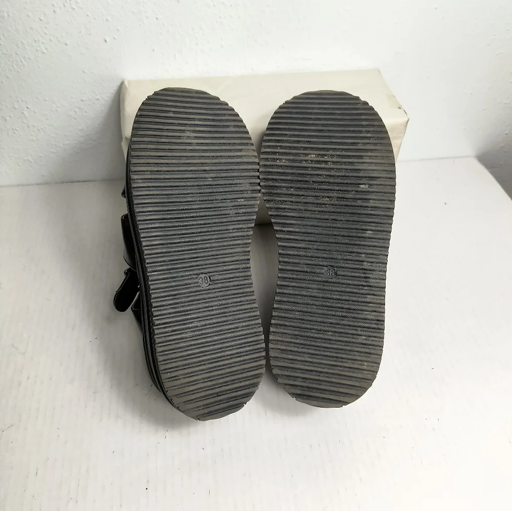 Miss Carol 38/7.5  Fisherman Buckle Platform Sandals Shoes